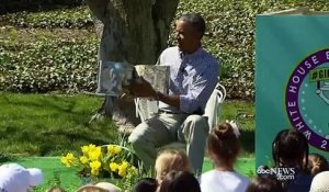 Le Président Obama essaie de rassurer des enfants effrayés par des abeilles... Hilarant!