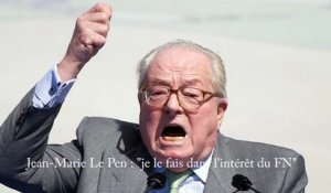 Jean-Marie Le Pen : "je me fous pas mal des sanctions"