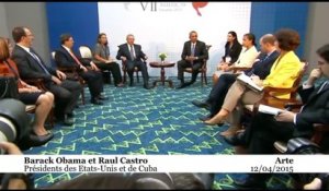 Barack Obama et Raul Castro : «une rencontre historique»