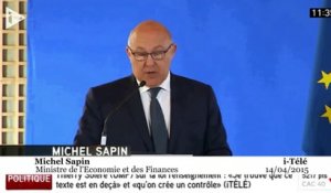Michel Sapin : «L’allègement des impôts continue en 2015»