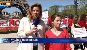 Valérie Trierweiler manifeste pour les jeunes filles enlevées par Boko Haram