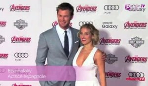 Exclu Vidéo : Scarlett Johansson, Robert Downey Jr, Chris Hemsworth... des héros à l'avant-première des "Avengers : l'Ère d'Ultron"