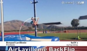 Un saut de cinq mètres et un salto, défi relevé pour  Renaud Lavillenie