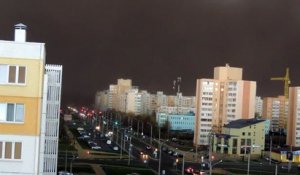 La tempête de Salihorsk plonge la ville dans le noir