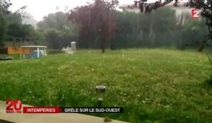 Déluge de grêle sur le Pays basque