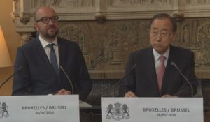 Ban Ki-moon salue le soutien belge à l'ONU et son rôle en Afrique centrale