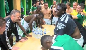 La joie des Verts après ASSE - Montpellier (1-0)