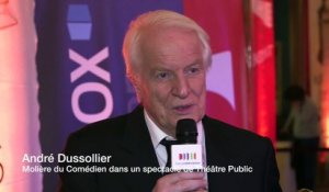 Interview André Dussolier - Le Molière du Comédien dans un spectacle de Théâtre Public  - France 2