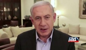 Israeli PM Benjamin Netanyahu speaks to voters
