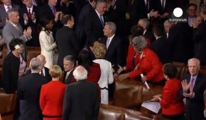 Shinzo Abe ovationné par le Congrès américain