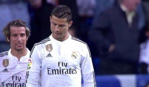 Cristiano Ronaldo dégoûté qu'Arbeloa marque à sa place