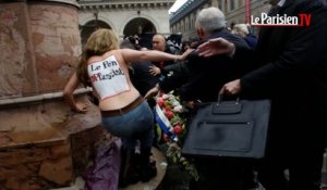 Défilé du FN : des Femen violemment évacuées par le service d'ordre frontiste