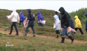 Bretignolles : Des bénévoles nettoient les dunes (Vendée)