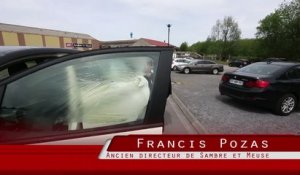 Sambre et Meuse: les vitres de la voiture de l'ancien directeur Francis Pozas enduites de graisse