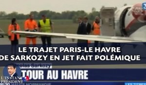 Le trajet Paris-Le Havre de Sarkozy en jet fait polémique