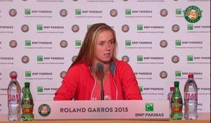 Conférence de presse Elina Svitolina Roland-Garros 2015 / 8e de finale