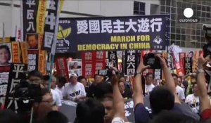 3000 manifestants à HongKong se rappellent Tiananmen