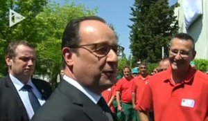 François Hollande, en visite chez les ex-Fralib «dans un tout autre contexte»