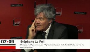 Stéphane Le Foll "sidéré" par la tribune d'Arnaud Montebourg et Matthieu Pigasse