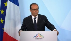 Climat: Hollande se félicite "d'engagements ambitieux"