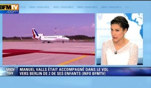 Aller-Retour à Berlin: Valls accompagné par deux de ses enfants (info BFMTV)