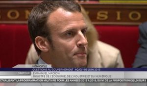 Macron : "La compétitivité ne se décidera pas en réduisant les droits des salariés"