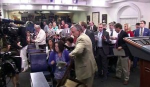 Alerte à la bombe à la Maison Blanche, la salle de presse évacuée