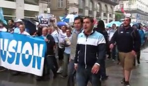 Rassemblement de supporters contre l'union basque