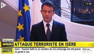 Attentat en Isère : Valls annonce "un renforcement de la vigilance"