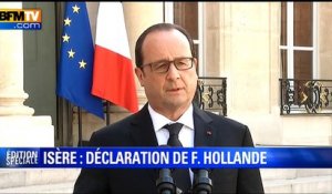 Attentat: "le plan Vigipirate en alerte maximale dans la région Rhône-Alpes", dit Hollande