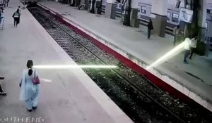 Accident de train au terminus