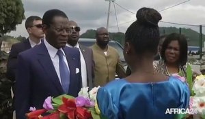 Le président T. Obiang Nguema Mbasogo en tournée