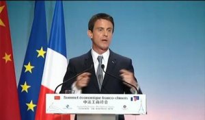 Valls aux Chinois en mandarin : "Venez investir en France, venez vous installer en France !"