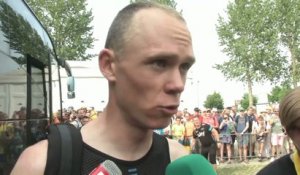 Cyclisme - Tour de France : Froome «C'était plutôt dur»