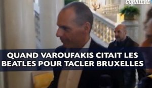 Quand Varoufakis citait les Beatles pour tacler Bruxelles