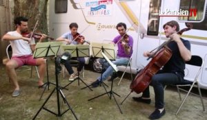 Le Quatuor Modigliani en live du camping-car