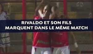 Rivaldo et son fils marquent dans le même match