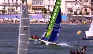 Voile - Tour de France : Victoire de Franck Cammas aux Sables d'Olonne