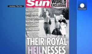 Vidéo de la future reine Elizabeth II faisant le salut nazi à six ans