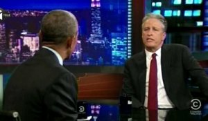 Barack Obama, invité de marque de l'un des derniers Daily Show
