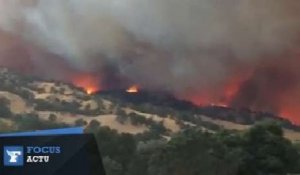 Californie : un incendie fait rage près de la "vallée des vins"
