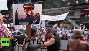 «Stop Iran» prononcent les manifestants contre l'accord nucléaire à New York