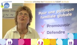 Réélection d'Andrée Ibal à la Présidence de l'UDAF de l'Aude :