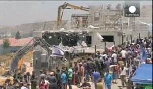 Colère des colons lors de la destruction de maisons en Cisjordanie occupée