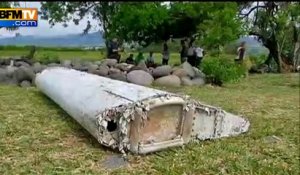 Vol MH370: les images d’un mystérieux bout d’aile retrouvé à La Réunion