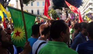 Manifestation kurde dans le centre-ville de Marseille