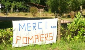 En Gironde, les habitants reconnaissants envers les pompiers