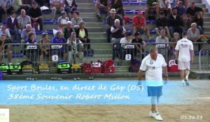 Mène 3, Finale du 38ème Souvenir Robert Millon, Sport Boules, Gap 2015