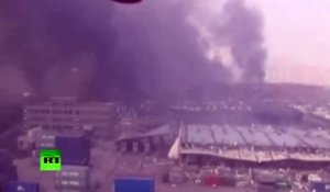 Images aériennes d’apocalypse, en Chine, après l’explosion dans l’entrepôt chimique