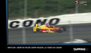 Indycar : Mort du pilote Justin Wilson, la vidéo du crash